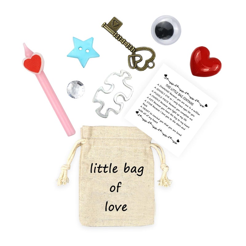 LUOKIFUR I Love You Small Bag Accessories Gift Anniversary Love Gift Souvenir Girlfriend Boyfriend Gift Family and Friendship Gift(Love Bag) - Image 1