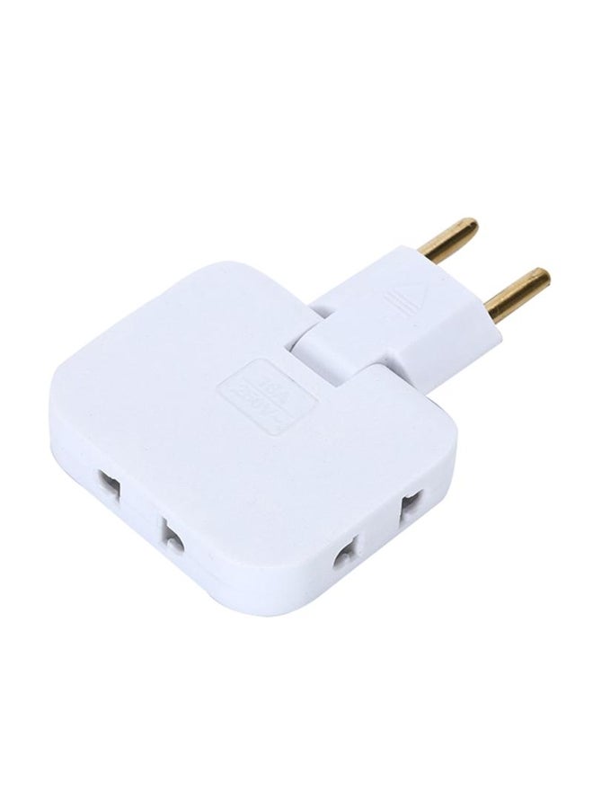 Eu Plug 1  3 Extension Electrical Socket 180° Rotating Ac Adapter Socket 