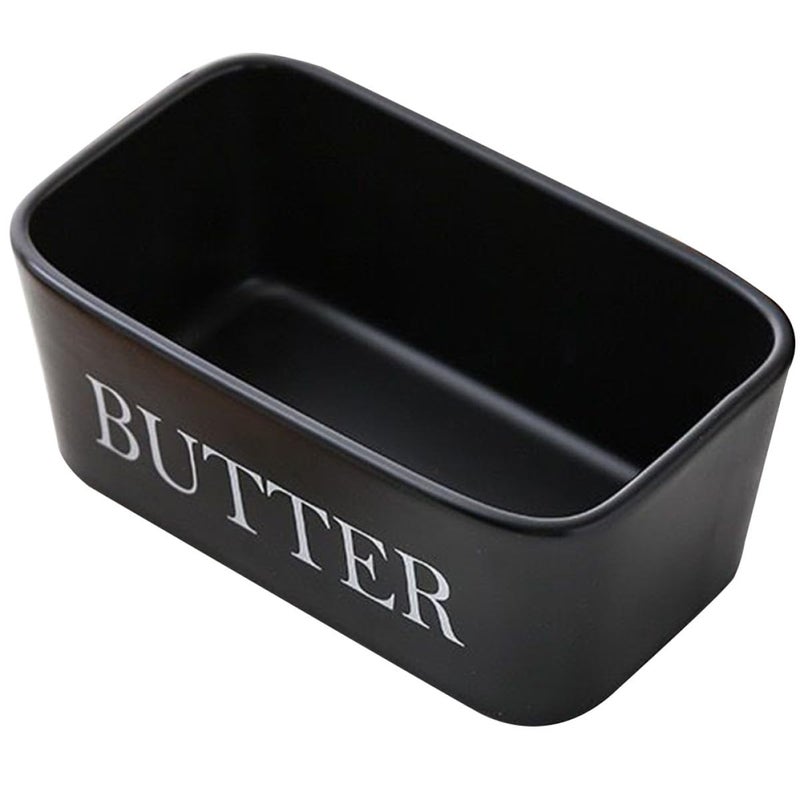 Ceramic Butter Dish With Lid Rectangle Butter Keeper For Kitchen Countertop Use - Image 2