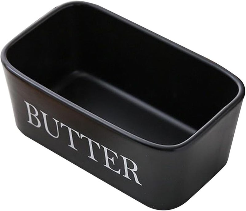 Ceramic Butter Dish With Lid Rectangle Butter Keeper For Kitchen Countertop Use - Image 1