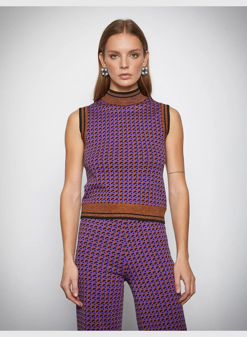KOTON Turtle Neck Tricot Tanktop