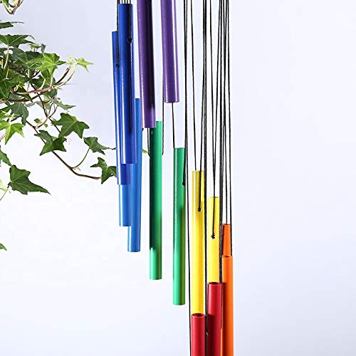 TIMESETL Classic Magical 14 Aluminium Tubes Rotate Tube Tones Magical Sounds Wind Chimes for Home Decoration (Multicolor) - Image 2