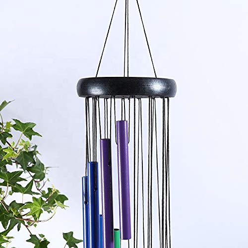 TIMESETL Classic Magical 14 Aluminium Tubes Rotate Tube Tones Magical Sounds Wind Chimes for Home Decoration (Multicolor) - Image 3