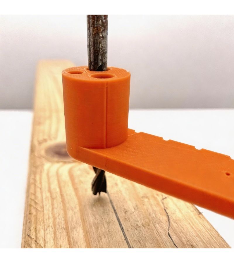 Orange Woodworking Center Locator Precision Line Drilling Guide 120mm - Image 5
