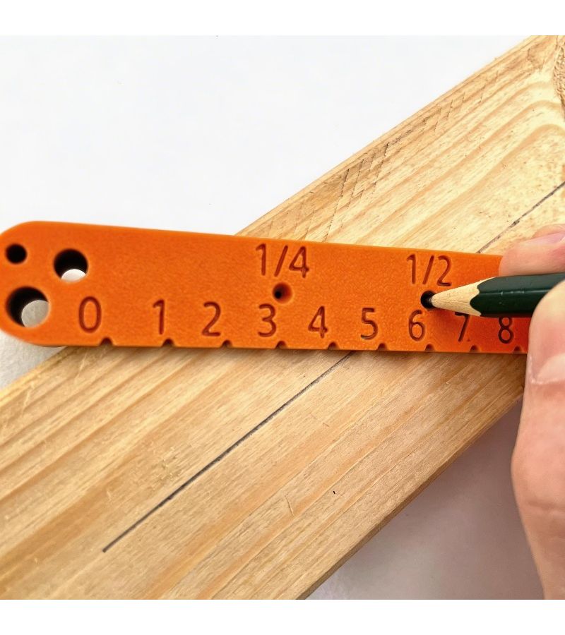 Orange Woodworking Center Locator Precision Line Drilling Guide 120mm - Image 1