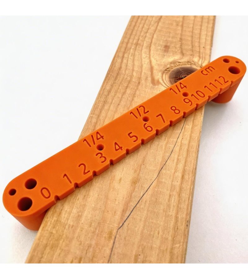 Orange Woodworking Center Locator Precision Line Drilling Guide 120mm - Image 4