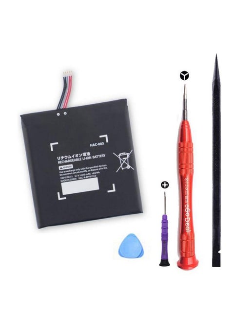 Hac-003 Battery Replacement Compatible For Nintendo Switch 2017 Game Console Hac-001 Internal Upgrade 4310Mah Battery With Diy Repair Tool Kit