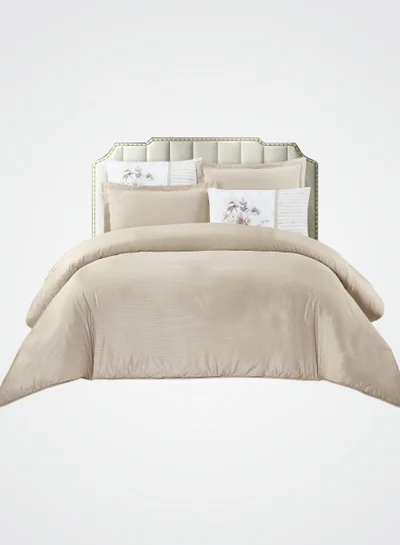 دوناتيلا Printed Duvet Set, King Size 220 X 240 cm - 6-Pcs Bed Set, Microfiber Fabric - 1 Duvet Cover, 1 Fitted Sheet, 2 Pillow Shams, 2 Pillowcases (Filler Not Included)