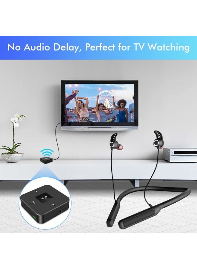 Golvery Bluetooth Headphones Transmitter for TV Watching, Neckband Wireless Stereo Earphones Earbuds Set w/Transmitter Adapter for Optical Digital RCA 3.5mm Aux TVs, Plug n Play No Audio Delay - Image 3