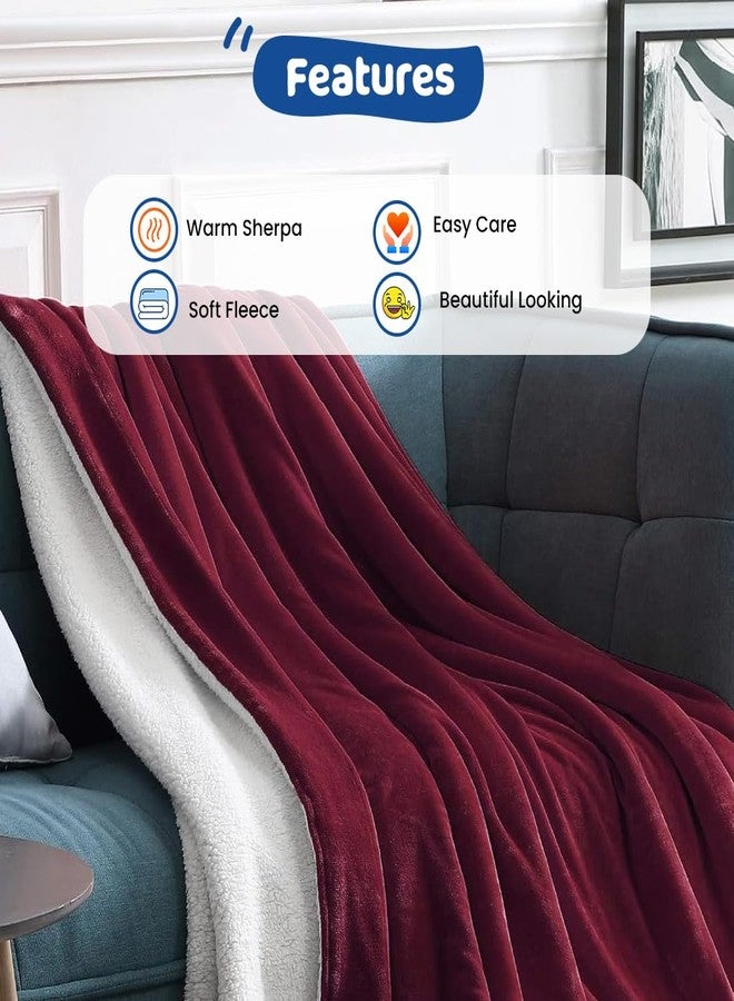 Bumtum Super Soft New Born Baby Double Layer AC Blanket | Wrapper Sheet for Baby Boys & Baby Girls | Lightweight | Super Comfortable (130cm x 105cm, Maroon) - Image 4