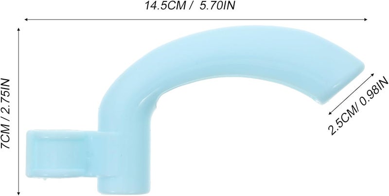 10pcs Plastic Dustpan Handle Grip Replacement Broom Handle Grips with Clip Hook Nordic Blue for Floor Dustpan Repair Household Cleaning Accessories - Image 2