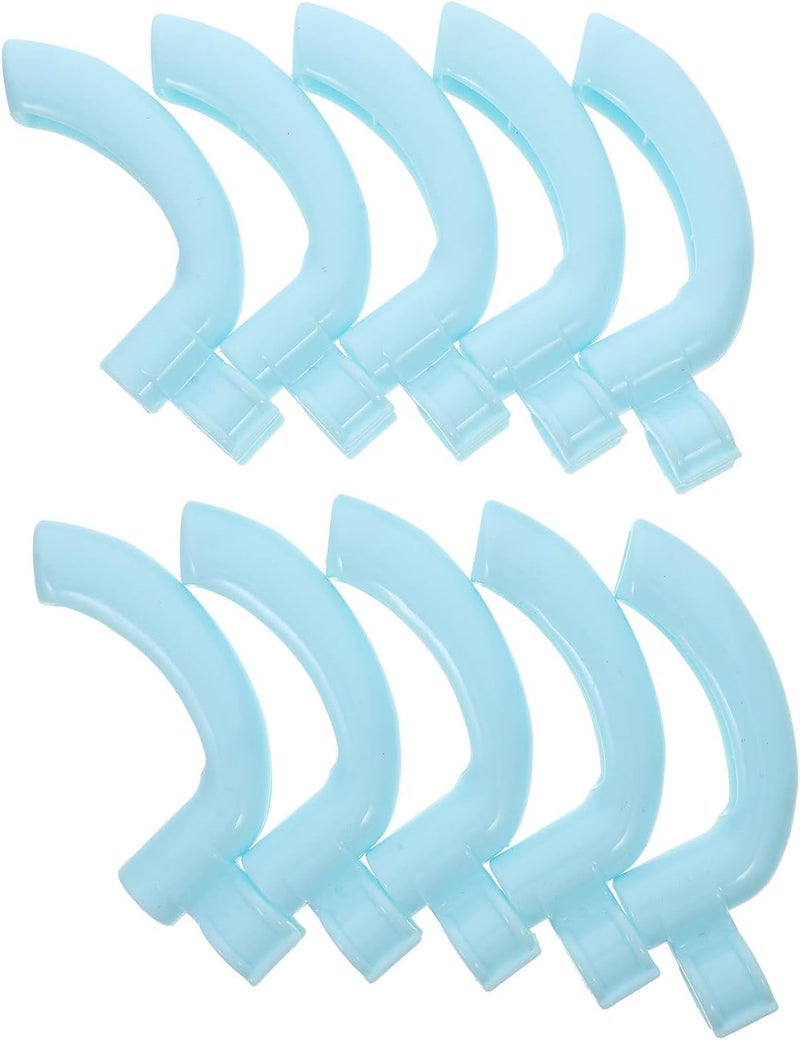 10pcs Plastic Dustpan Handle Grip Replacement Broom Handle Grips with Clip Hook Nordic Blue for Floor Dustpan Repair Household Cleaning Accessories - Image 1