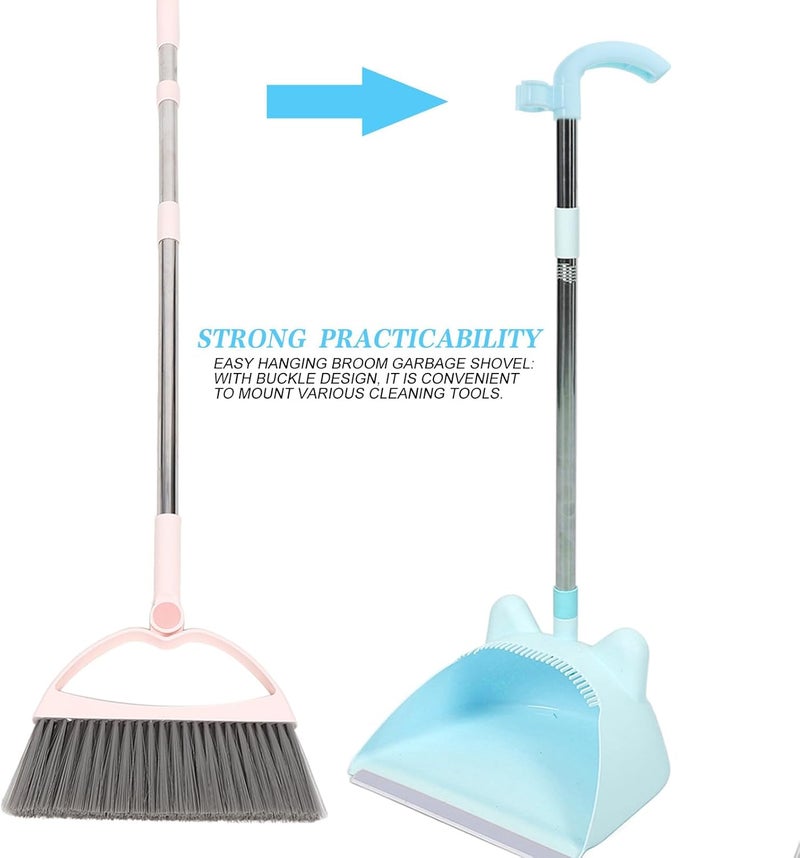 10pcs Plastic Dustpan Handle Grip Replacement Broom Handle Grips with Clip Hook Nordic Blue for Floor Dustpan Repair Household Cleaning Accessories - Image 4