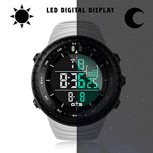 PALADA Men's Digital Sports Watch Waterproof Tactical Watch with LED Backlight Watches for Men (Yellow) - Image 5