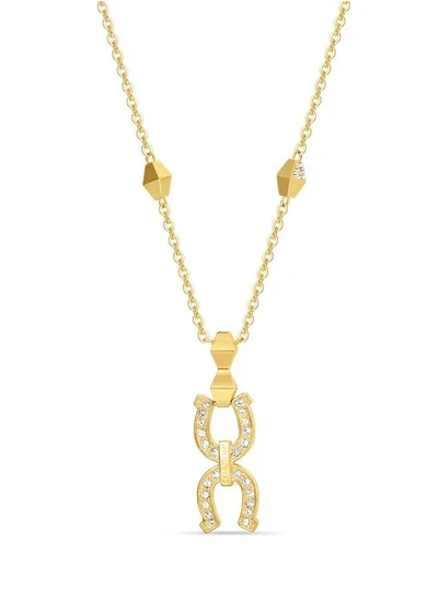 CERRUTI 1881 Gabriella Gold Plated Big Necklace for Women with Crystals