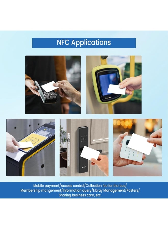 20 قطعة بطاقات NFC من نوع NTAG215، ذاكرة 504 بايت، بطاقات NFC قابلة للبرمجة وإعادة الكتابة، بطاقات NFC فارغة للهواتف والأجهزة الداعمة لـ NFC - Image 4