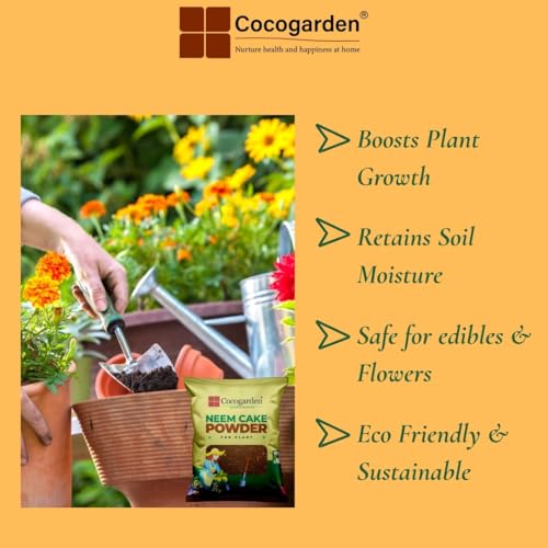 Cocogarden Neem Cake Powder 900g | Neem Khali Organic Fertilizer & Pest Control | Improves Soil Health & Promotes Strong Plant Growth - Image 3