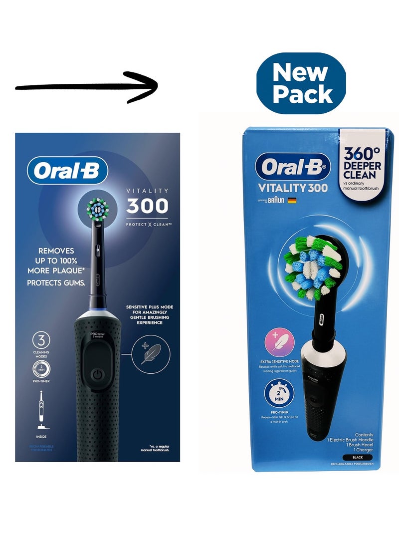 Oral-B Vitality 300 D103 Rechargeable Electric Toothbrush Protects & Cleans - Image 1