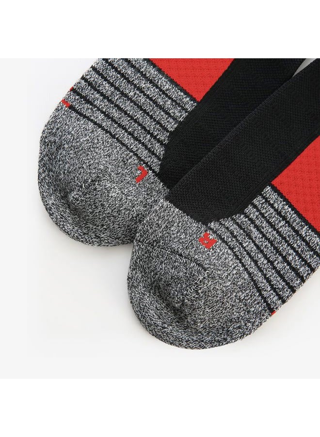 Wander Men's Athletic Ankle Socks 6 Pairs Running Socks for Sport Low Cut Cycling Socks 6-9/10-12/12-14 (Black Red, Shoe Size: 10-12) - Image 5