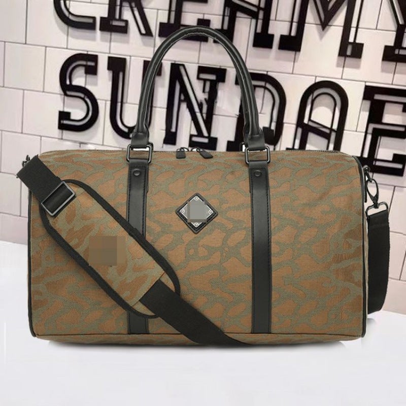 Crossbody Bag Fitness Bag Checkerboard Internet Celebrity Portable Travel Large Capacity Student Versatile Trendy Student Casual Trendy Brand - Image 1