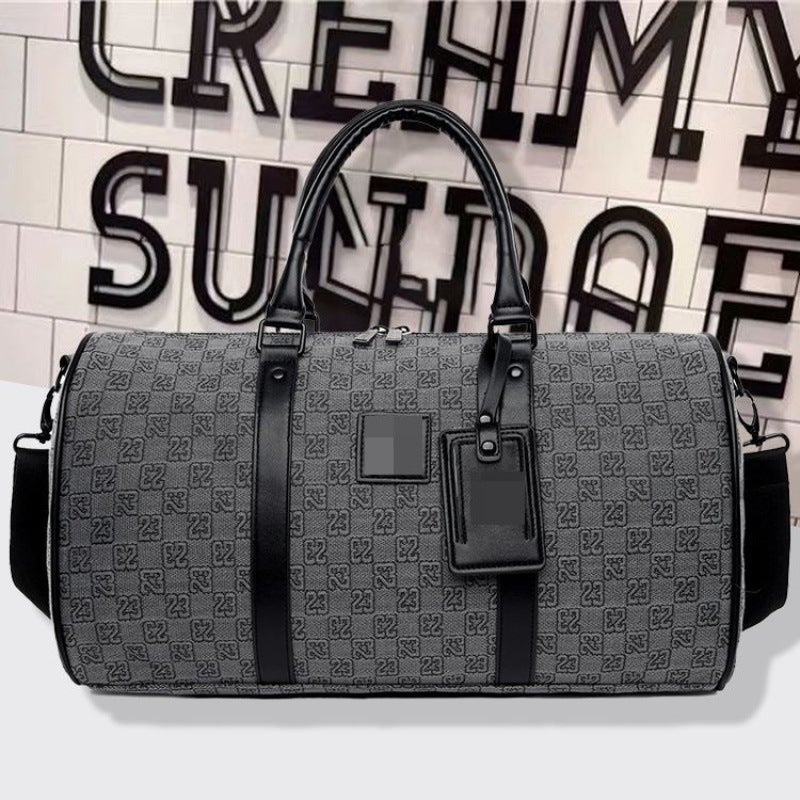 Crossbody Bag Fitness Bag Checkerboard Internet Celebrity Portable Travel Large Capacity Student Versatile Trendy Student Casual Trendy Brand - Image 3