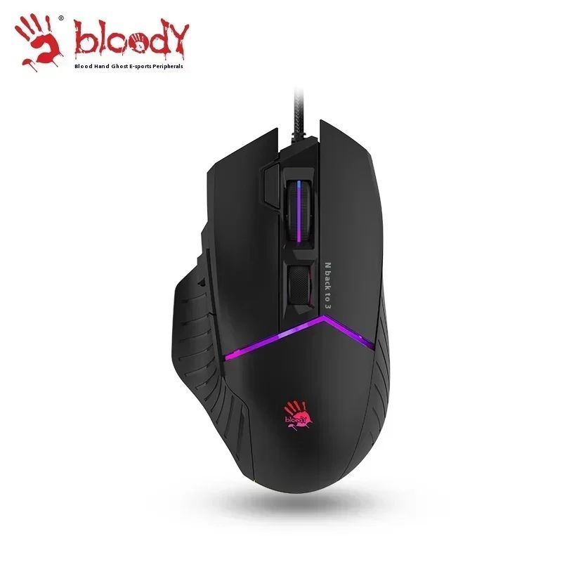 A4Tech Bloody W95max Wired RGB Gaming Mouse with 8 Programmable Buttons for PC - Image 1