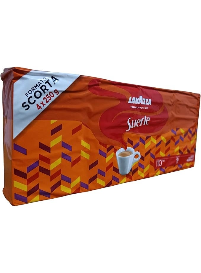 لافازا Lavazza Suerte, مزيج قهوة مطحونة 1000 غرام - (4 × 250 غرام) - Image 2
