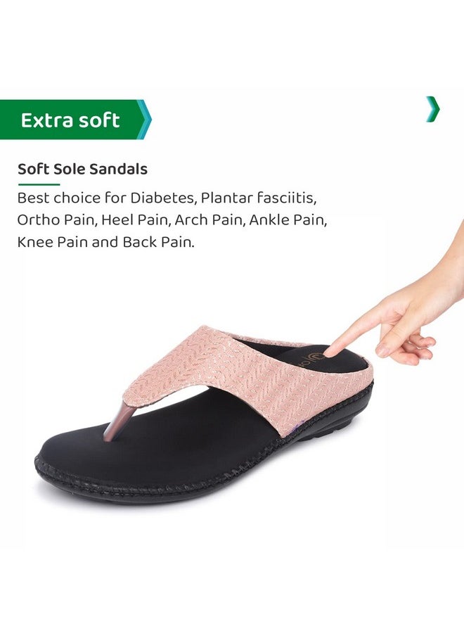 ORTHO JOY - ORTHO JOY Extra-Soft Doctor Slippers for Women (Pink) - Image 1