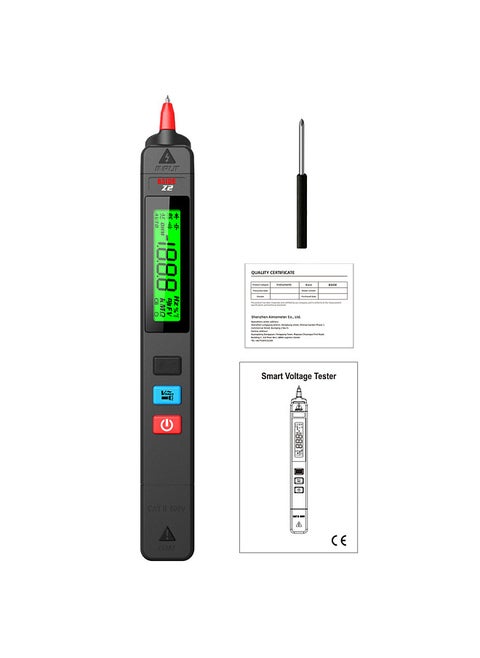 Digital AC Voltage Tester Leakage Detector Electric Leakage Detect Pen 0-300V Non-contact Circuit Continuity Test Pen Live Wire Check with Backlight Display