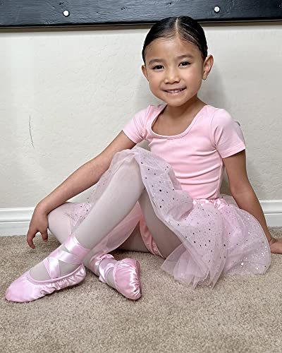 Stelle Girls' Ultra Soft Pro Dance Tight/Ballet Footed Tight(Toddler/Little Kid/Big Kid),BP+WT,S - Image 3