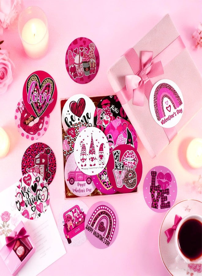 Harloon 120 Pcs Valentines Day Cardstock Cutouts Valentines Round Cardstock Cutouts Romantic Hearts Bulletin Board Decorations Colorful Table Dots for DIY Crafting Anniversary Wedding Gifts - Image 3