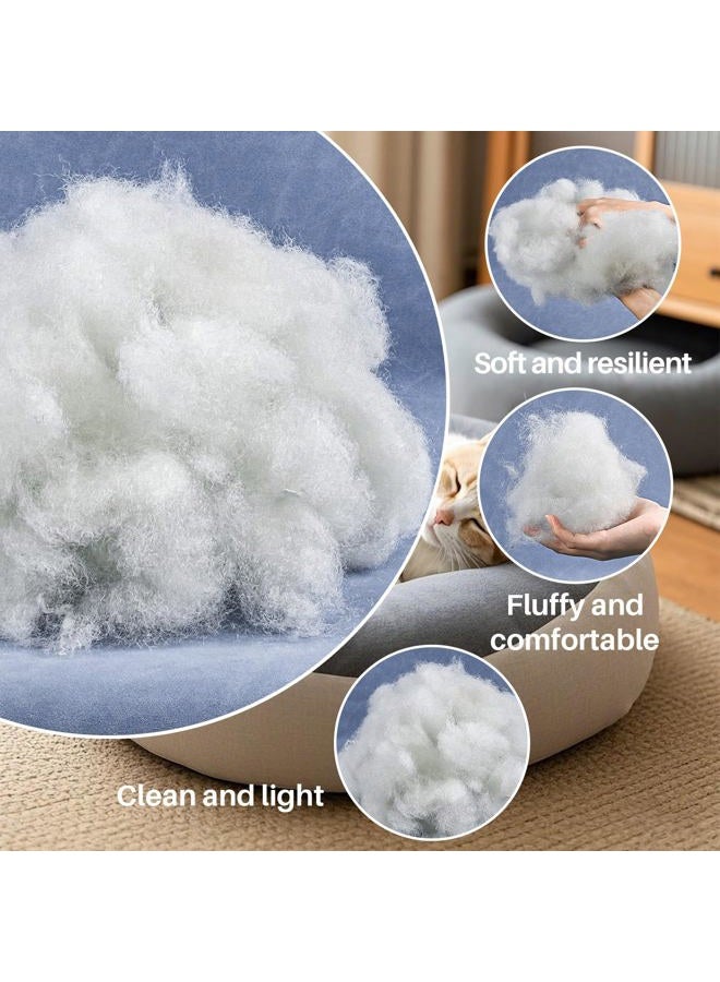 Rainflow 7.05oz Polyester Premium Fiber Fill- Polyester Fiber Fill,Stuffing for Pillow,Small Dolls,Cushion,Craft and Stuffed Animals,pp Cotton Stuffing for DIY Craft,Recyclable - Image 2