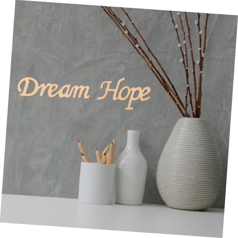 2pcs DIY Wooden Letter Ornaments Set Decorative Wall Signs for Home Decor Featuring Multi-Functional Hanging Plaques Lightweight and Durable Material - Image 4