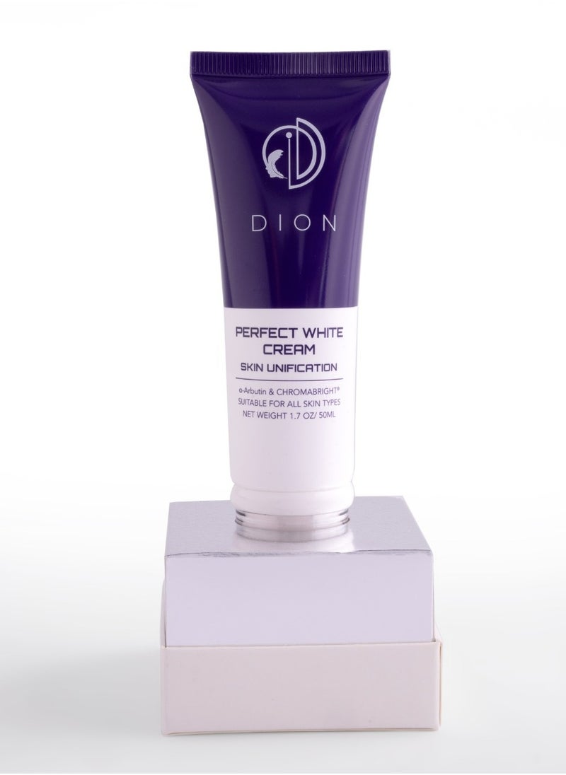 DION - Perfect White Cream , Skin Unification , 50 ml - Image 1