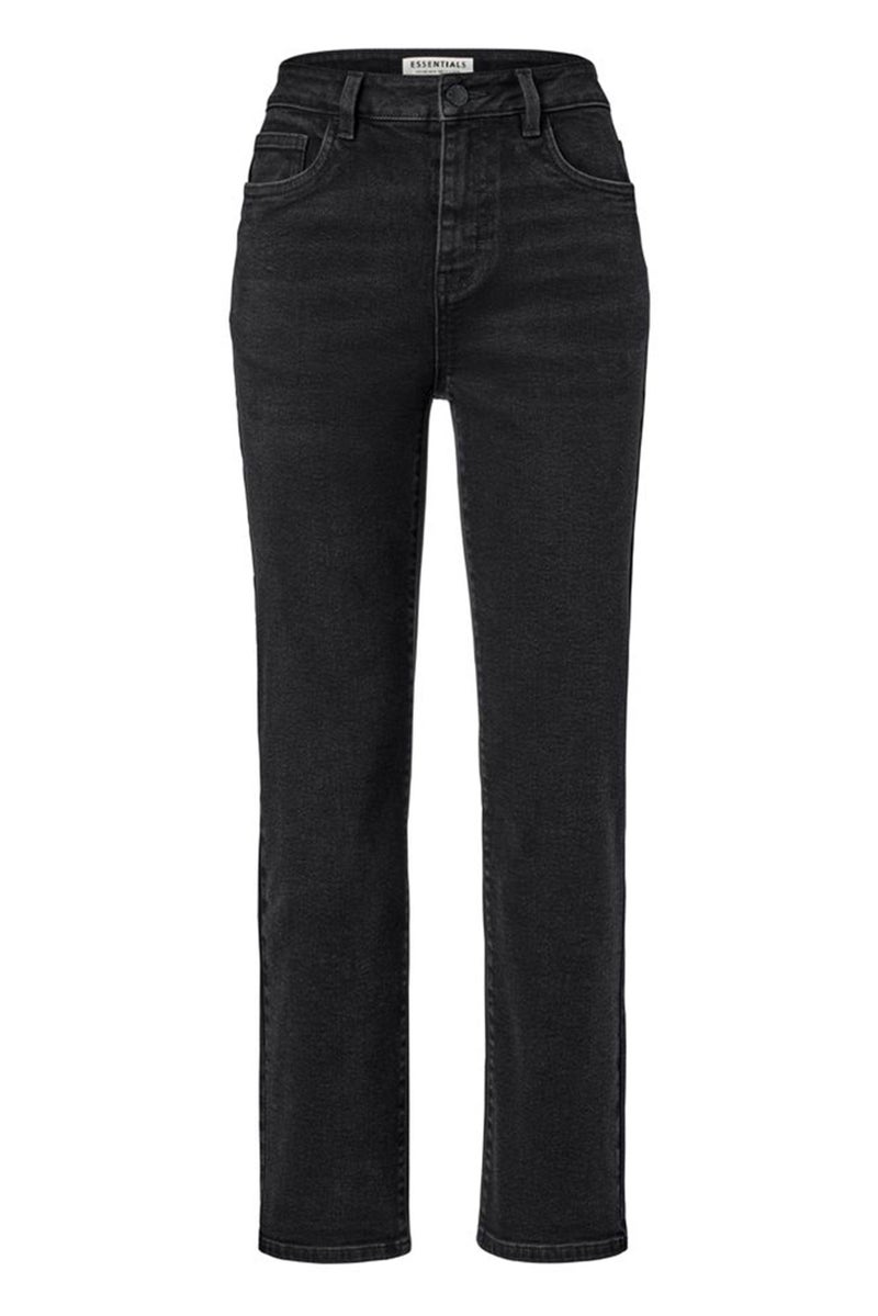 Tchibo Women Modern Fit High Waist Jeans, Black - Image 2