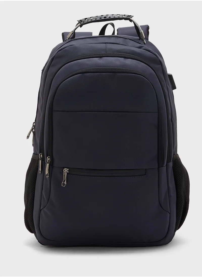 Robert Wood Premium Backpack With Pocket Organiser