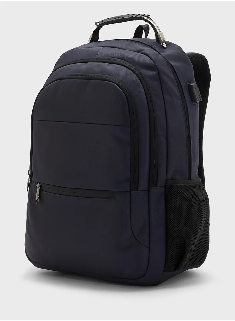 Robert Wood Premium Backpack With Pocket Organiser