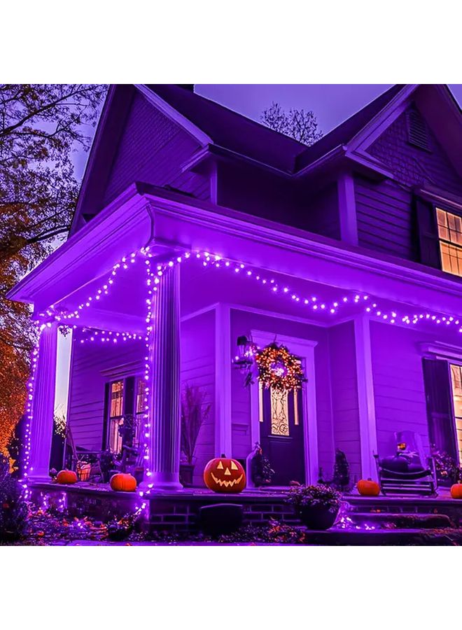 Purple LED String Lights 20 Pack Battery Powered Indoor Outdoor Halloween Decor - Image 4
