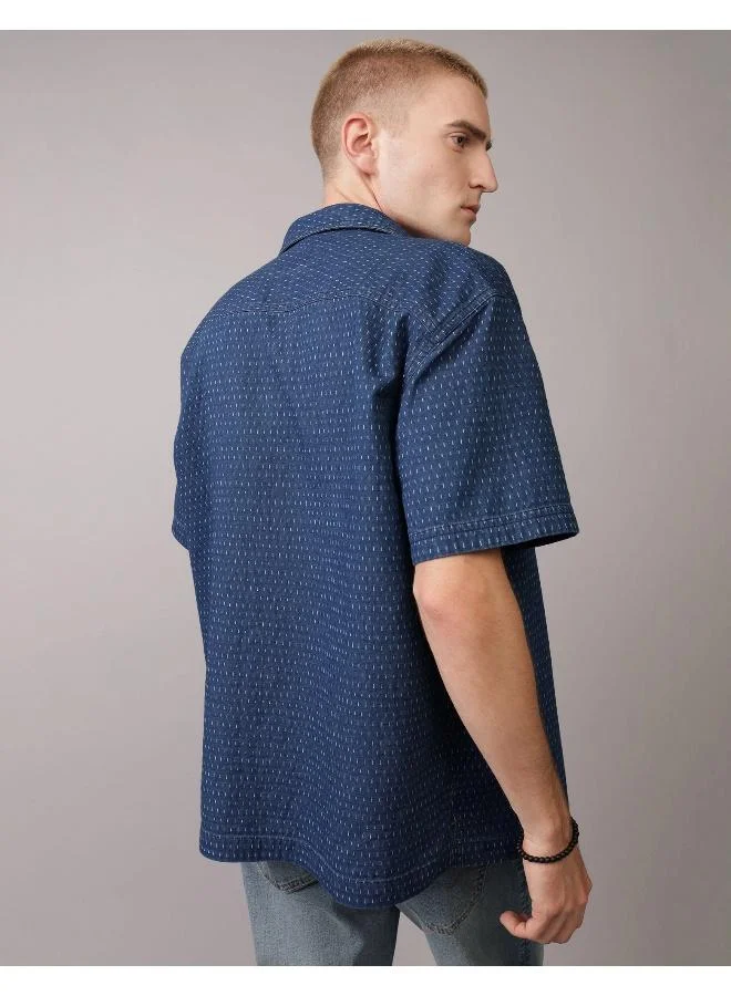 American Eagle AE Button-Up Poolside Shirt
