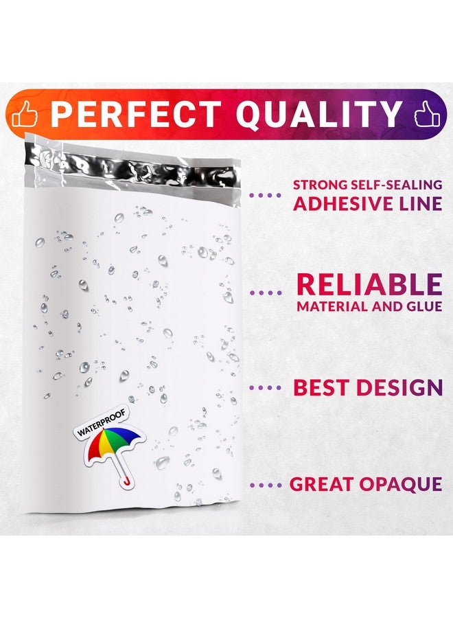 ABC Pack & Supply Abc White Gusseted Poly Mailers 10 X 13 X 2 Inch. Pack Of 50 Expansion Poly Mailers Bags. 2.5 Mil Poly Shipping Bags For Clothing. Mailers Poly Bags For Shipping. Poly Mailer Bags - Image 4