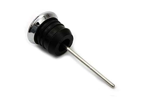 Billet Proof Designs Chrome Shorty Style Oil Tank Dipstick with Oil Temperature Gauge - Black Gauge Face - Fits 1979-2003 Harley Sportster XL and 1984-1999 Harley Softail Models - Replaces HD Part# 62668-87T (40-0361) - Image 5