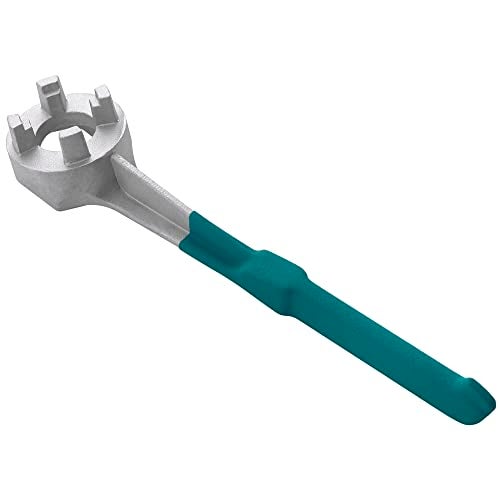 P1TOOLS Aluminum Drum Bung Wrench, Plastic Drum Plugs for Opener 55 Gallon Drum, Fits 2 in and 3/4 in Barrel Bung Caps - Image 2