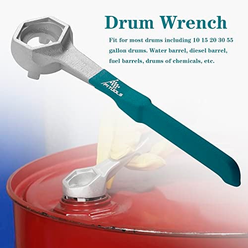 P1TOOLS Aluminum Drum Bung Wrench, Plastic Drum Plugs for Opener 55 Gallon Drum, Fits 2 in and 3/4 in Barrel Bung Caps - Image 3