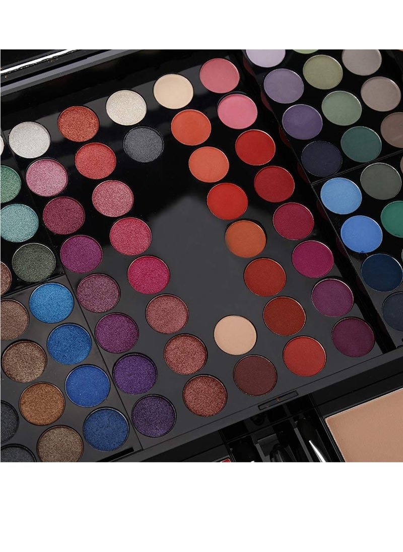 CHARMCODE CHARMCODE 190 Colors Cosmetic Make up Palette Set Kit Combination with Eyeshadow Facial Blusher Eyebrow Powder Face Concealer Eyeliner Pencil A Mirror All-in-One Makeup Gift (Multicolor)  - Image 4