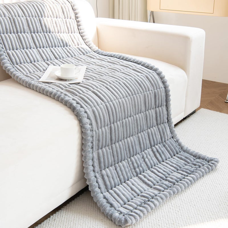Gumfolk Pet Couch Covers for Sofa Slipcovers Couch Protector for Dogs Washable Cushion Cover, Sofa Pad Blanket Furniture, Grey, 27in*71in - Image 5