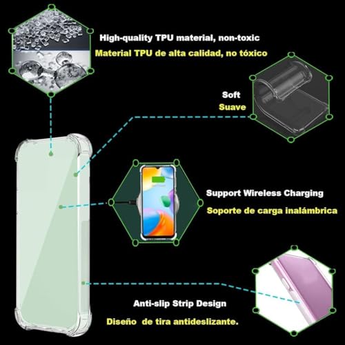 REALCASE Silicone Realme 13 Plus 5G Back Cover Case, Scratch Resistant Protective Crystal Clear Transparent Shock Proof Bumper Back Cover Case for Realme 13 Plus 5G / Realme P1 Speed - Image 5