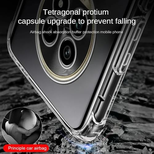 REALCASE Silicone Realme 13 Plus 5G Back Cover Case, Scratch Resistant Protective Crystal Clear Transparent Shock Proof Bumper Back Cover Case for Realme 13 Plus 5G / Realme P1 Speed - Image 2