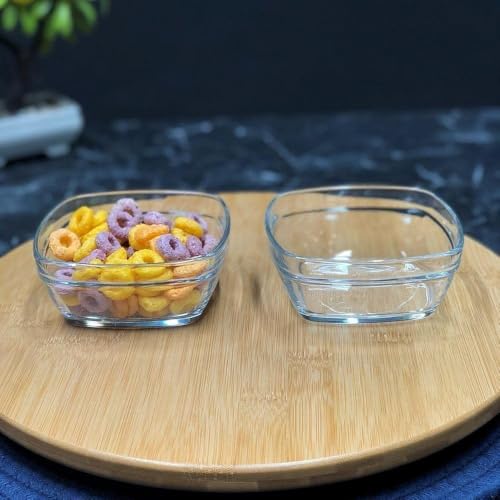 WRINGO Glass Bowl for Kitchen Prep, Dessert, Dips, and Candy Dishes, Cake, Snack Bowl Set of 6 Or Nut Bowls, and Microwave Safe Clear Glass Bowls for Mixing, Storing Size 4.5 Inch (WR-05), 250 ml - Image 3