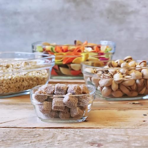 WRINGO Glass Bowl for Kitchen Prep, Dessert, Dips, and Candy Dishes, Cake, Snack Bowl Set of 6 Or Nut Bowls, and Microwave Safe Clear Glass Bowls for Mixing, Storing Size 4.5 Inch (WR-05), 250 ml - Image 2