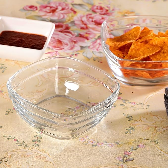 WRINGO Glass Bowl for Kitchen Prep, Dessert, Dips, and Candy Dishes, Cake, Snack Bowl Set of 6 Or Nut Bowls, and Microwave Safe Clear Glass Bowls for Mixing, Storing Size 4.5 Inch (WR-05), 250 ml - Image 4